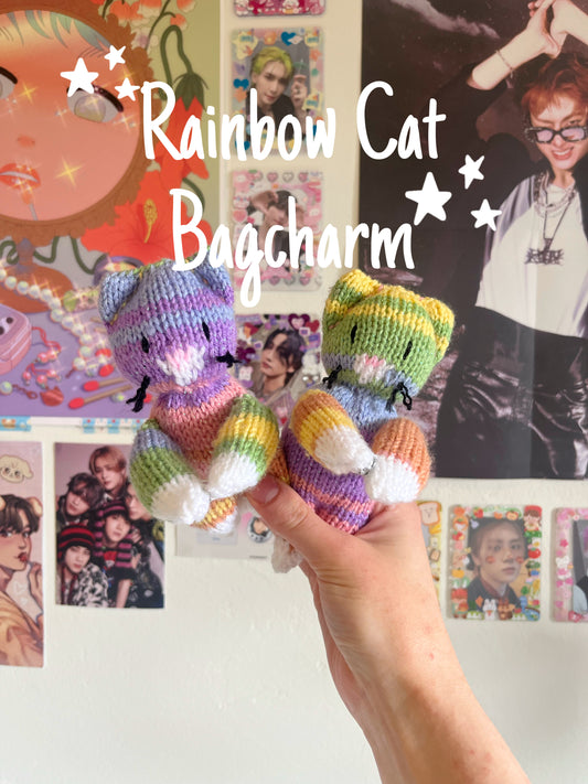 Rainbow Cat Bagcharm