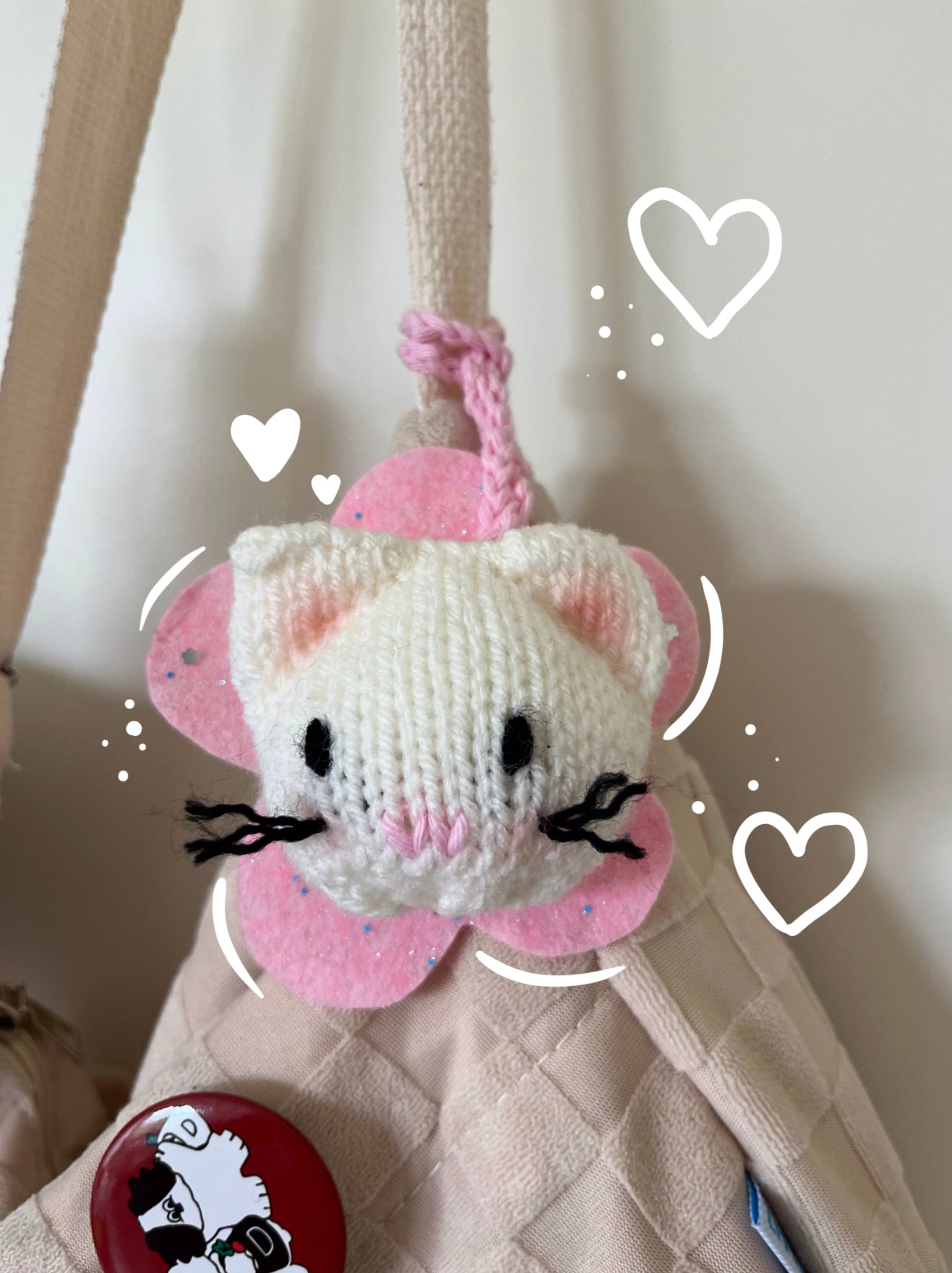 Flower Cat Bag Charms