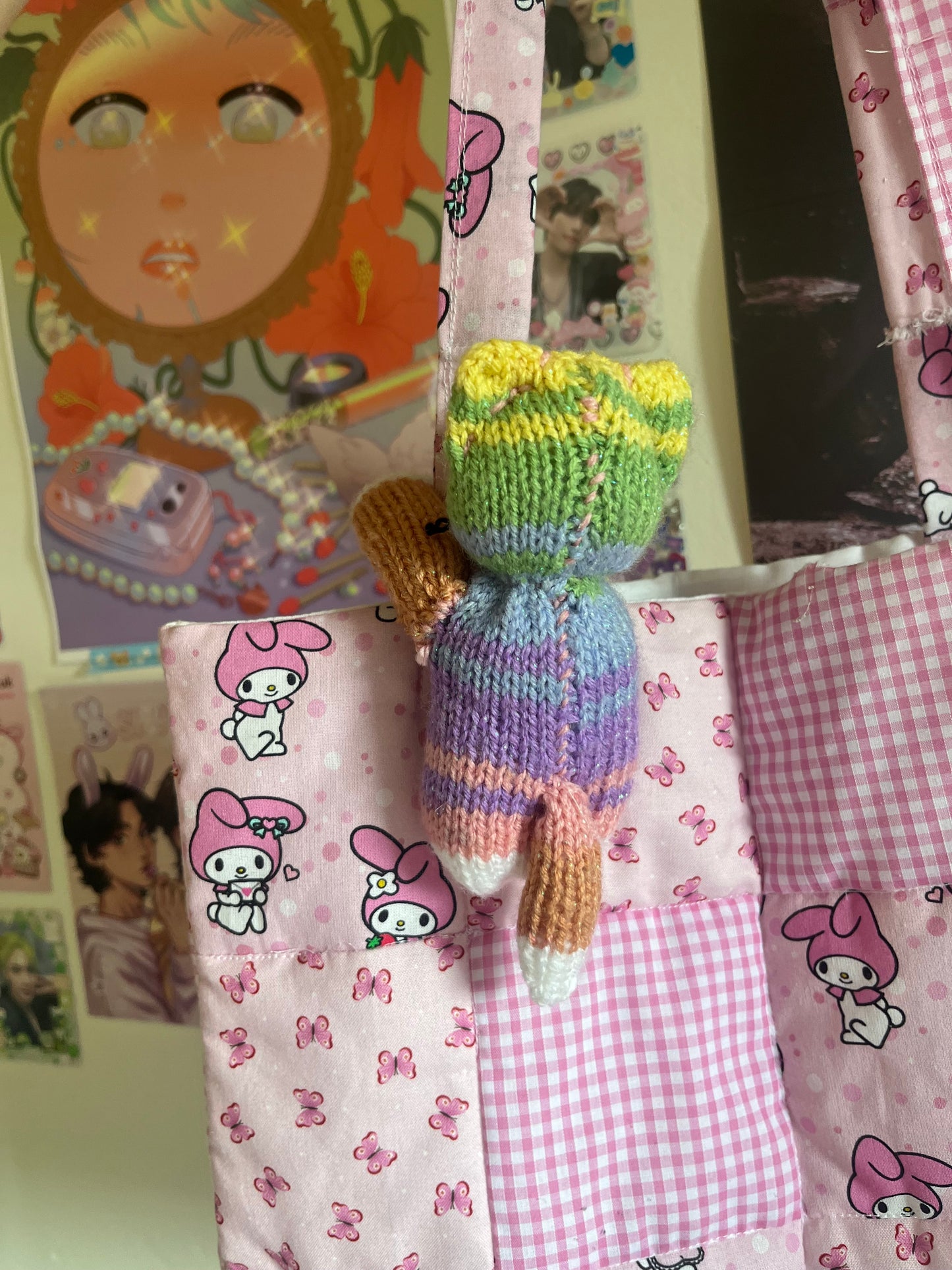 Rainbow Cat Bagcharm
