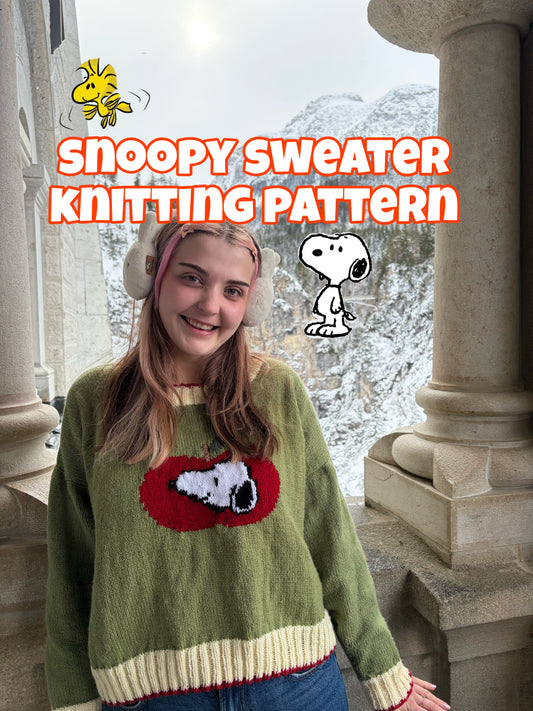 SNOOPY SWEATER~ Knitting Pattern